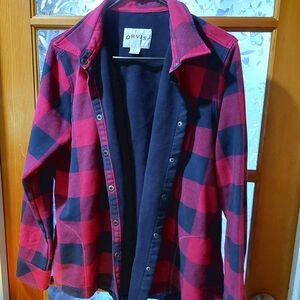 Orvis plaid/flannel lined jacket